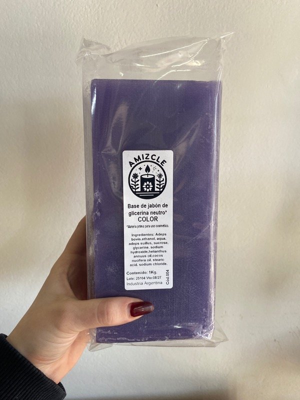 Producto - BARRA DE GLICERINA VIOLETA