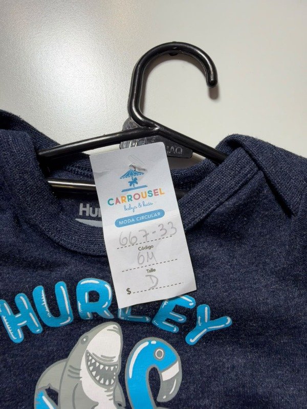 Producto - Body azul Hurley 6 meses - 4
