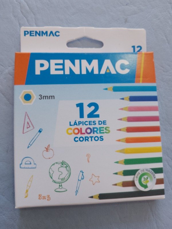 Producto - Lápices de color Penmac x12 cortos