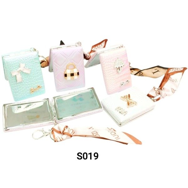 Producto - Espejo para cartera rectangular con moño S019