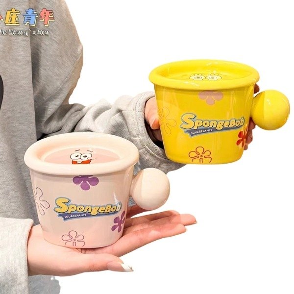 Producto - TAZA BOB ESPONJA CON TAPA