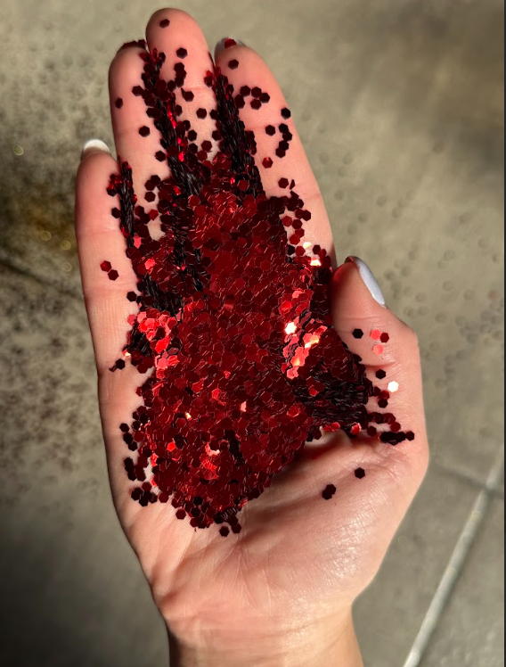 Producto - Glitter ROJO metalizado BO305 para resina manualidades