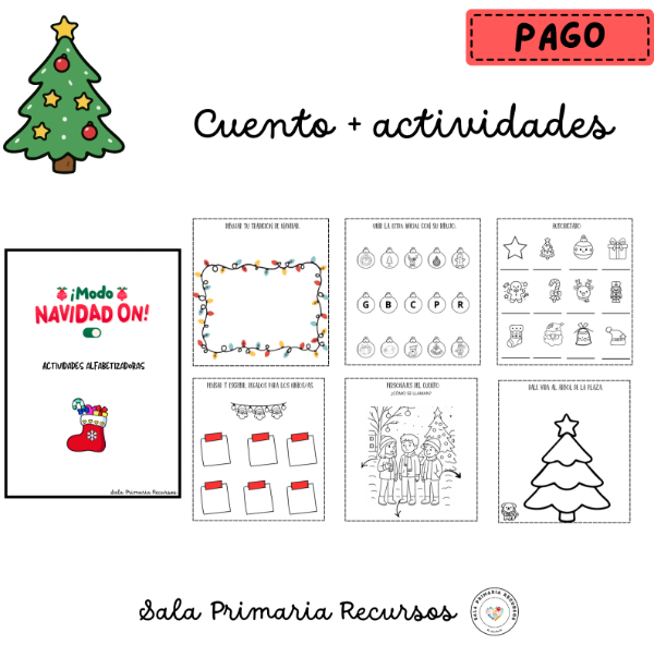 Producto - Actividades alfabetizadoras de navidad