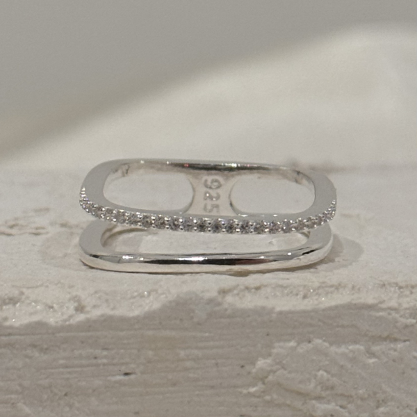Producto - Anillo cuadrado doble PL