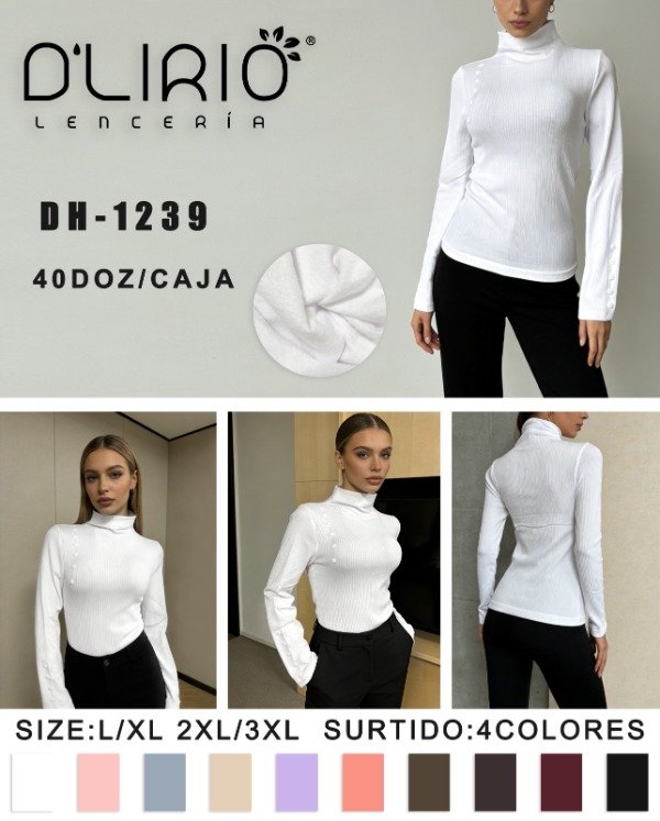 Producto - POLERA TERMICA MORLEY DAMA D'LIRIO DH-1239 (x6)