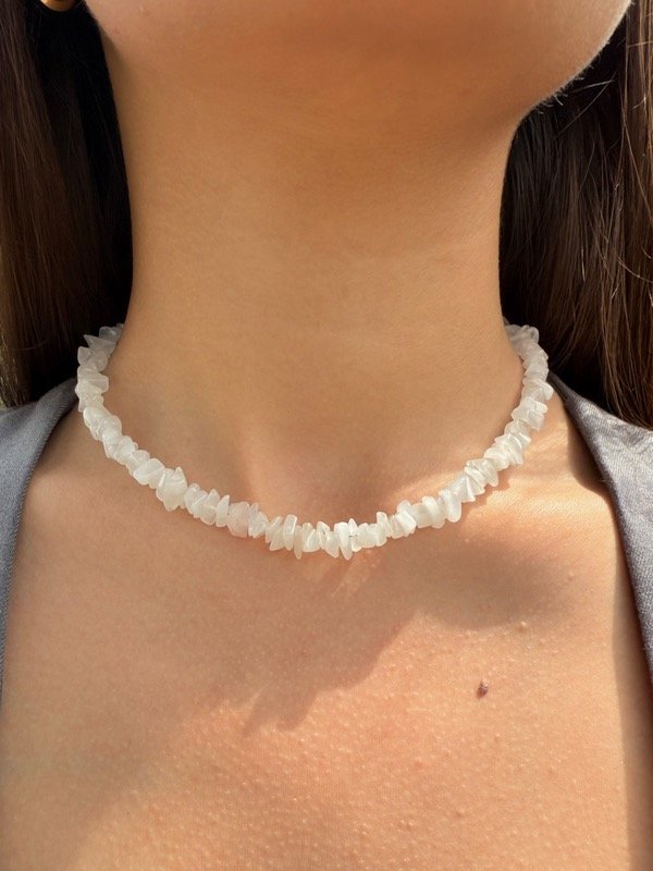 Producto - Collar Iris - Cuarzo blanco