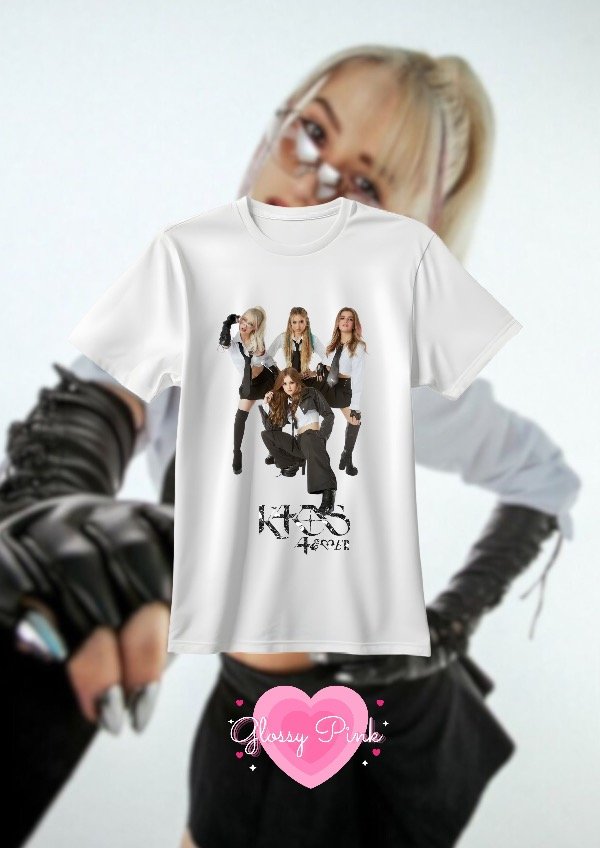 Producto - Remera K4OS Mente En Blanco - VINILO TEXTIL GLITTER