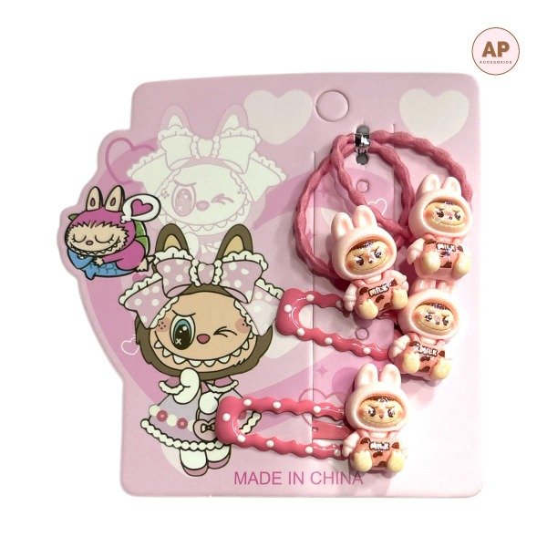 Producto - SET COLITAS Y HEBILLAS LABUBU - 2018