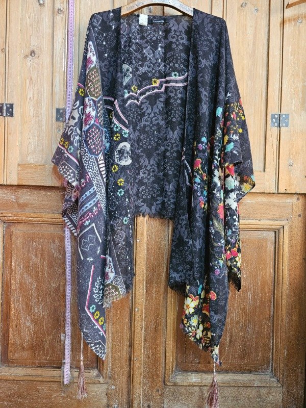 Producto - Ruana Rapsodia Estampada t.U