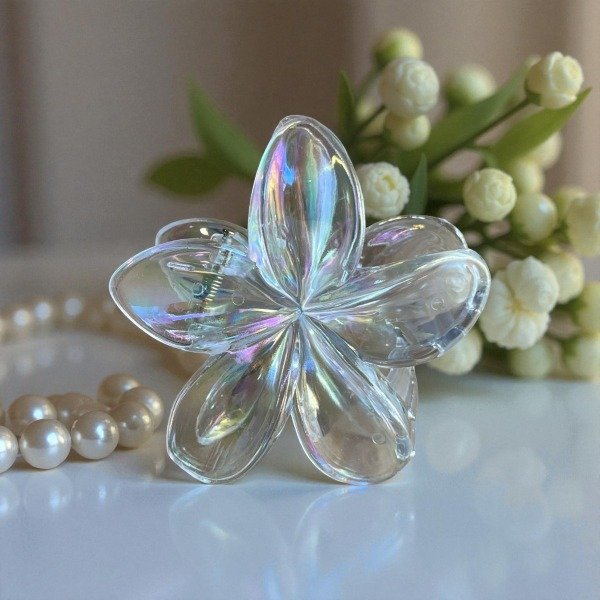 Producto - Broche Hawaiana Traslucido Transparente