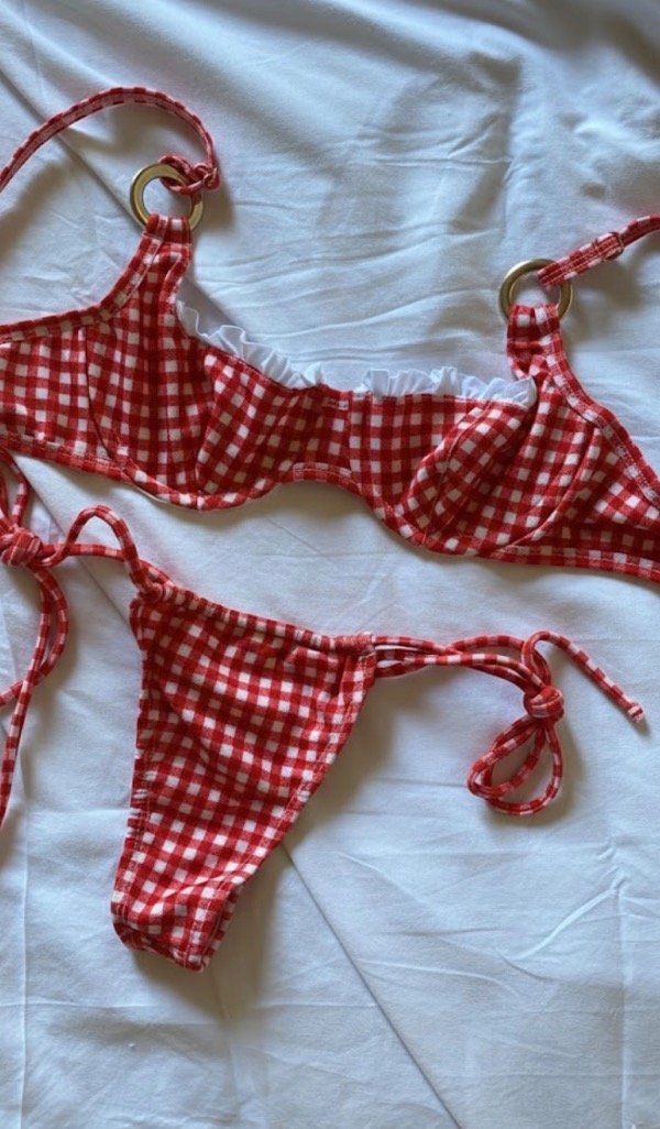 Producto - Bikini aro volado en rojo