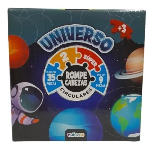 Producto - Rompecabezas Puzzles Circulares X 2 Universo