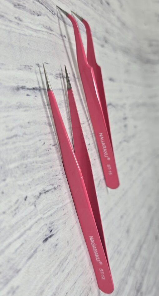 Producto - NAGARAKU PINZA RECTA/CURVA ROSA