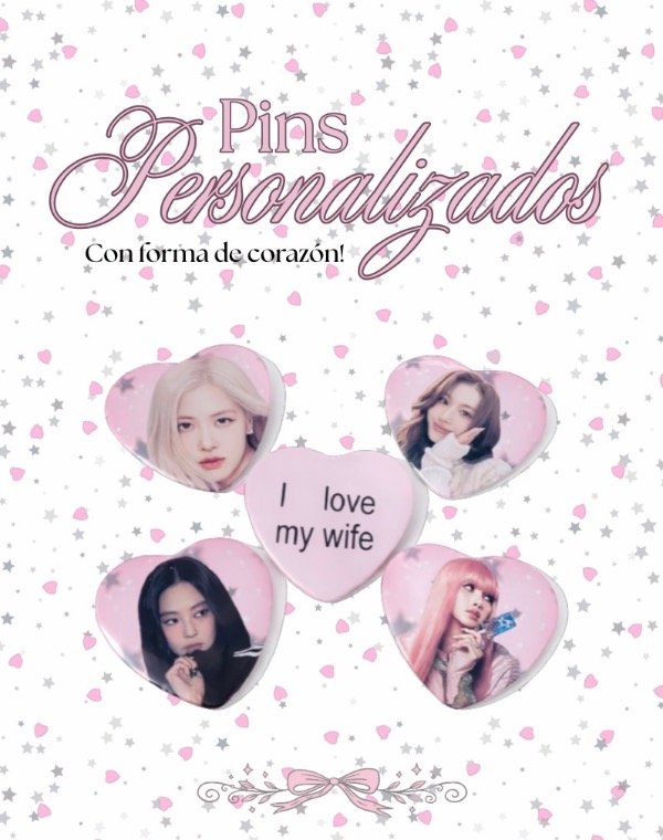 Producto - Pins Hearts Personalizados