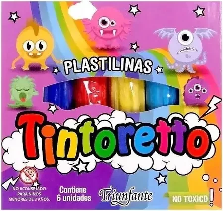 Producto - Plastilina Tintoretto Escolar X 6 Barritas Colores S Color