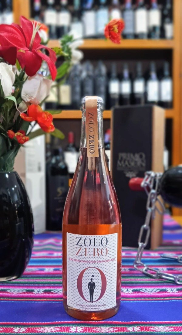 Producto - Vino Zolo Zero sin alcohol gasificado Rosé - 0