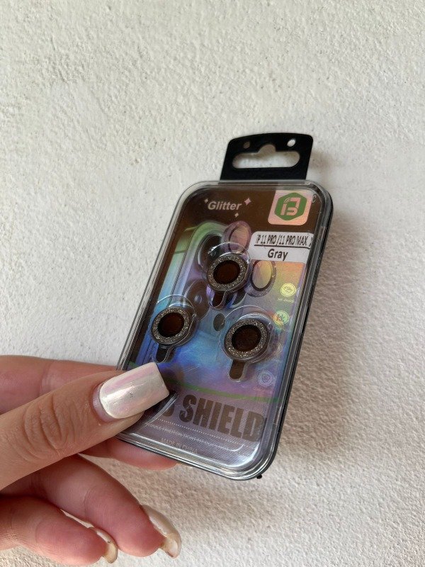 Producto - Iph 11 pro / 11 pro max y iph 12 pro protector de camara brillo gris