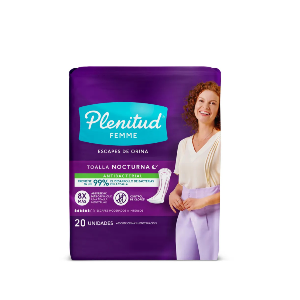 Producto - Plenitud Toalla nocturna femme x20