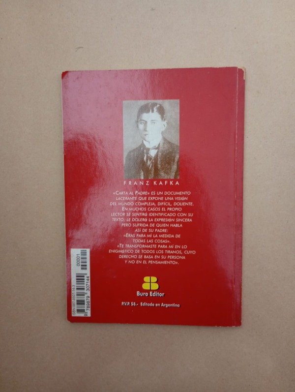 Producto - Carta al padre - Franz Kafka - Buro Editor 1998 - 1