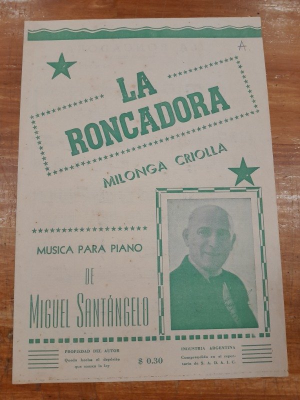 Producto - La Roncadora Milonga Partitura - Santangelo