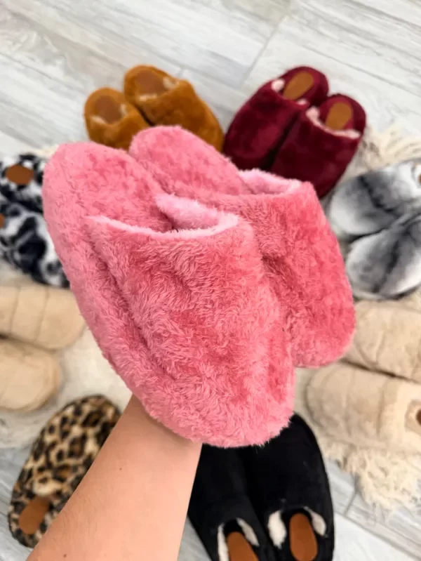 Producto - PANTUFLAS TEDDY ADULTO - Rosa