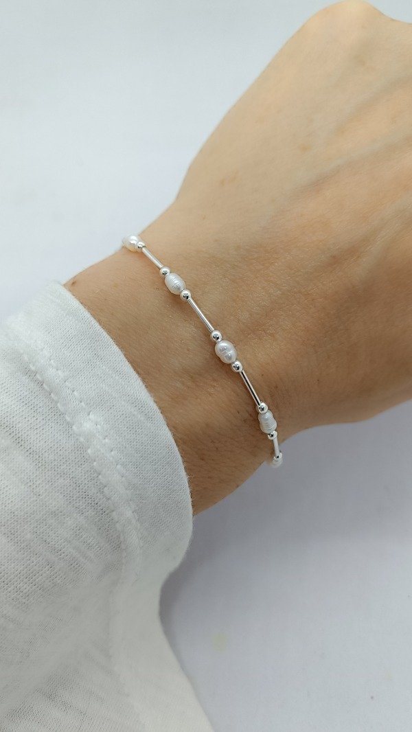 Producto - Pulsera Perla de Río Natural