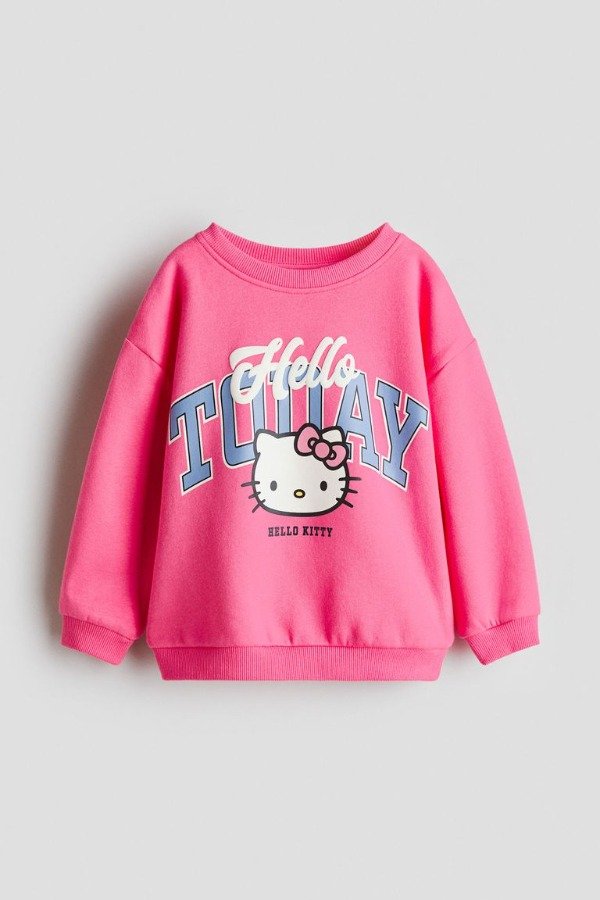 Producto - Buzo HyM Kitty rosa frisado - 1