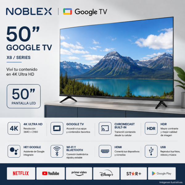 Producto - SMART TV NOBLEX 50" GOOGLE TV