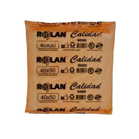 Producto - BOLSA CAMISETA 40X50CM FUNDA NARANJA CALIDAD 6000 X100 UNIDADES ROLANPLAST