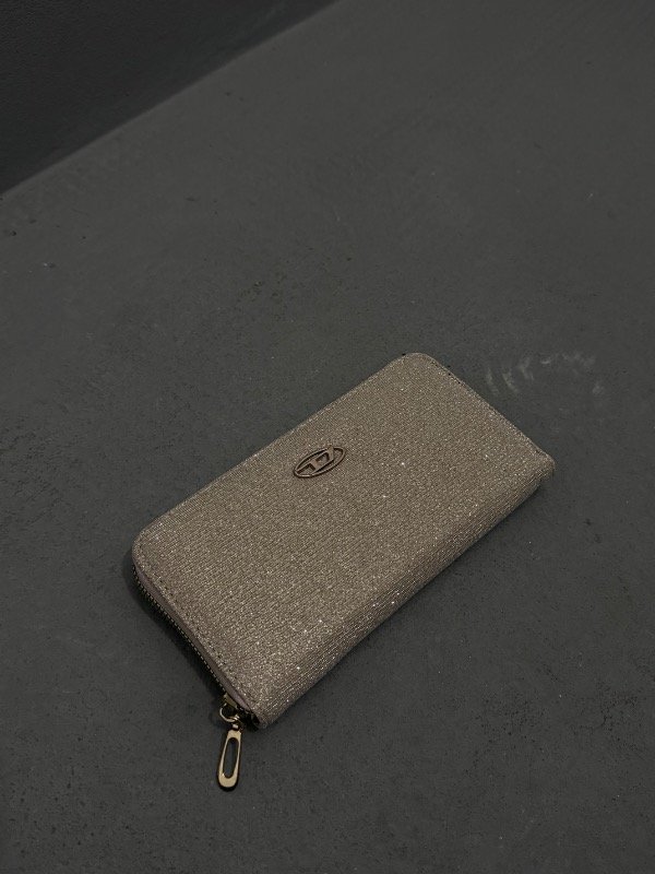 BILLETERA LARGA D BRILLOS ROSEGOLD