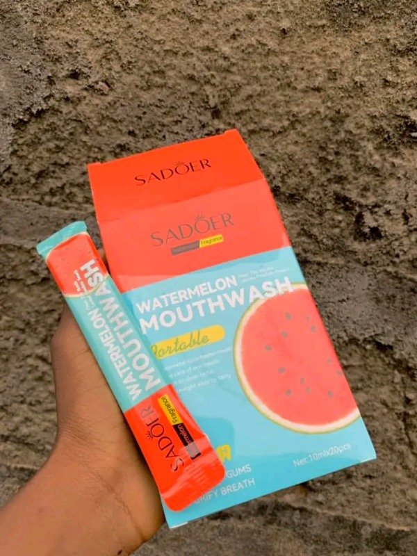 Producto - ENJUAGUE BUCAL CON AROMA A SANDIA  MONODOSIS