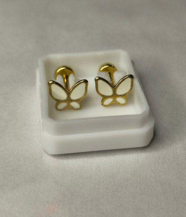 Producto - Abridor dorado mariposa blanca