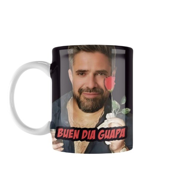 Producto - Taza Cerámica Luciano Castro Buen día Guapa Mattioli