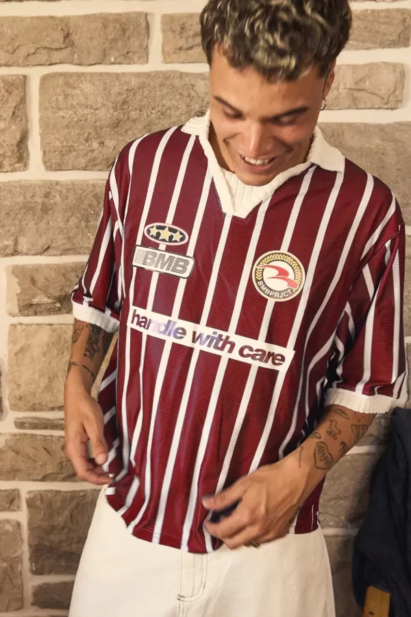Producto - CAMISETA STRIPES BORDO - BMBPRJCT - 1