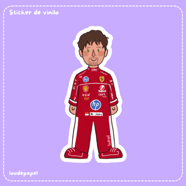 Producto - Mini Charles Leclerc 2025 - Sticker de vinilo