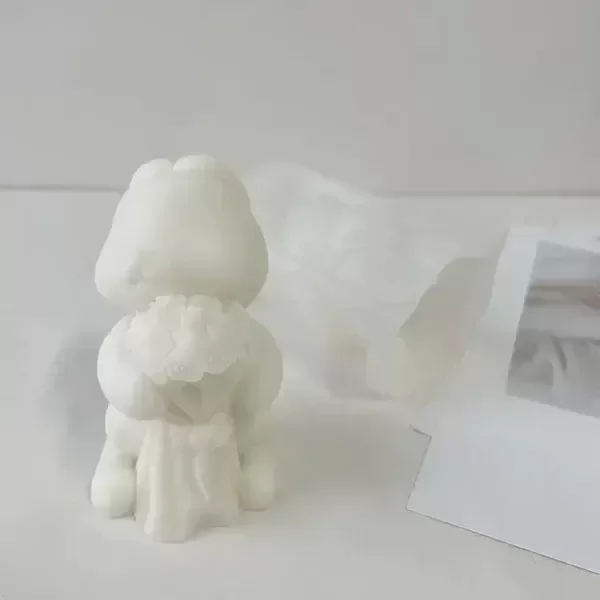 Producto - Molde silicona conejito con ramo - 1