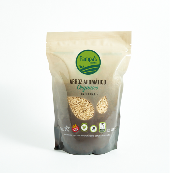 Producto - Arroz aromático integral por kilo. Pampas orgánico