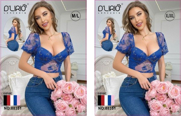 Producto - Top Bordado Mangas Art. 88351 - Importado