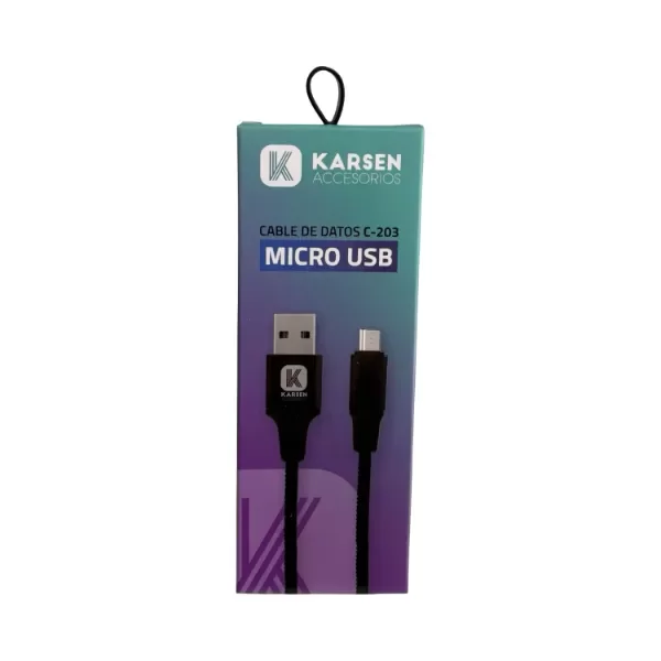 Producto - CABLE DE CARGA USB A - MICRO USB KARSEN V8