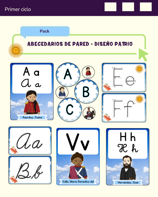 Producto - ABECEDARIOS DE PARED - DISEÑO PATRIO