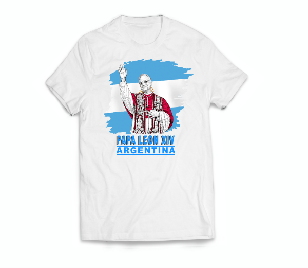 Producto - Remera Personalizad Papa León XIV Argentina #27 - 1