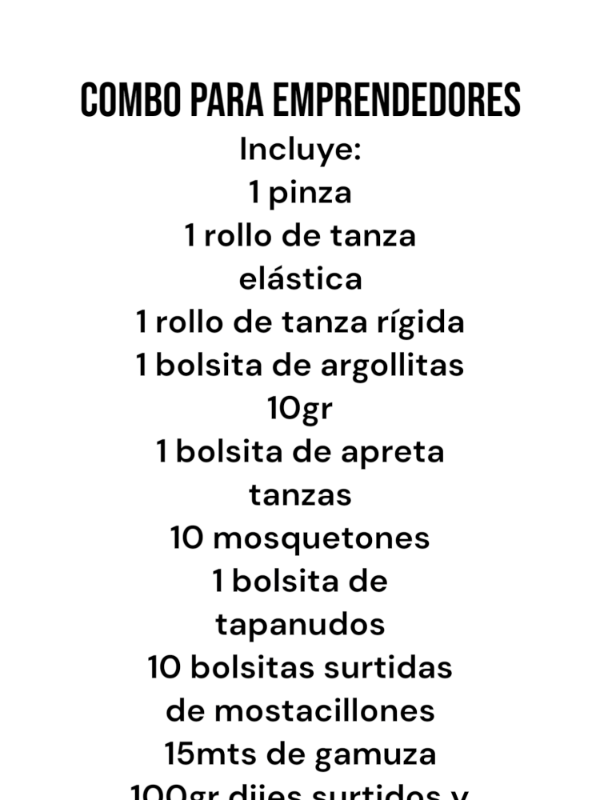 Producto - KIT INICIAL PARA EMPRENDER - 1