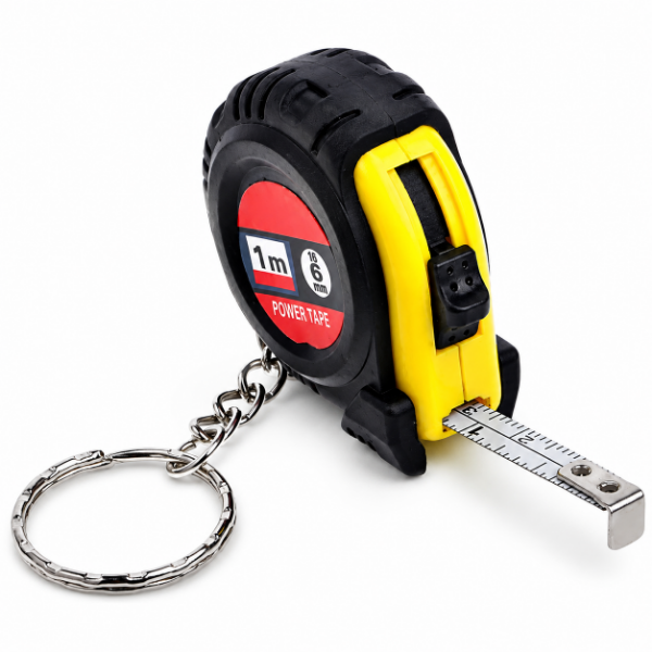 Producto - Mini llavero de bolsillo retráctil con cinta métrica de 1 metro