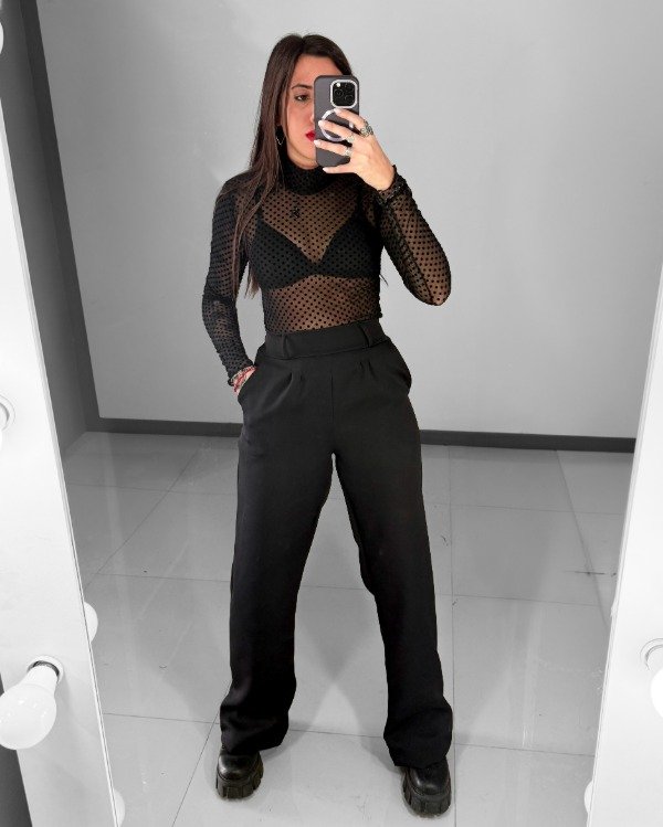 Producto - PANTALON SASTRERO NEGRO LISO