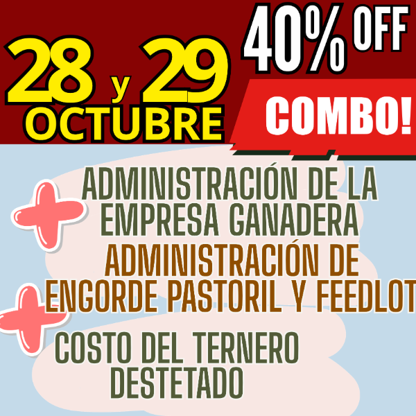 Producto - COMBO 3 CURSOS:Gestión Ganadera + Costo del Ternero + Engorde Pastoril y Feedlot - 0