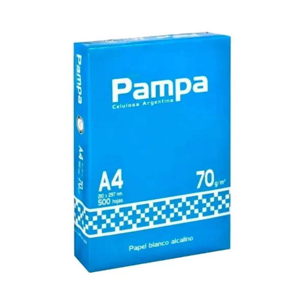Producto - Resma Pampa A4 70 Gramos Papel Blanco 500 Hojas Blanco - 0