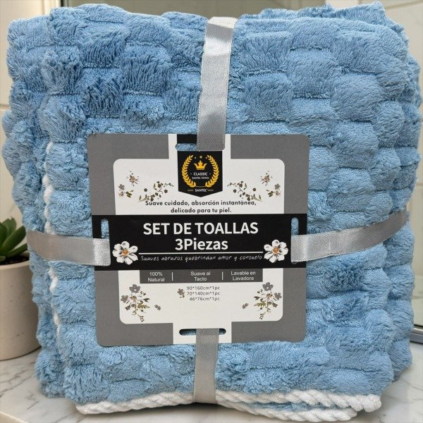 Producto - SET 3 PIEZAS SANTEL GRANDE LISO BURBUJA