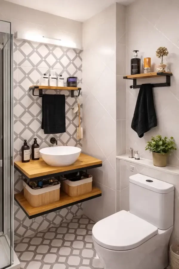 Producto - Set baño vanitory + toallero + perchero
