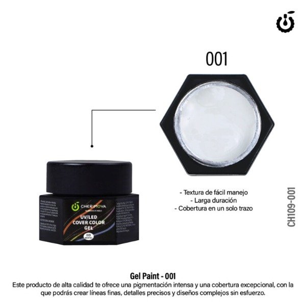 Producto - GEL PAINT CHERIMOYA BLANCO
