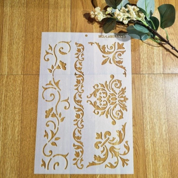 Producto - St 5323 de 20x30 Stencil Guardas esquineros